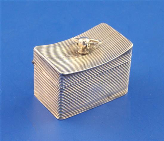 An early 20th century Dutch 833 standard silver box, thought to be part of a circumcision set, 1.5in.